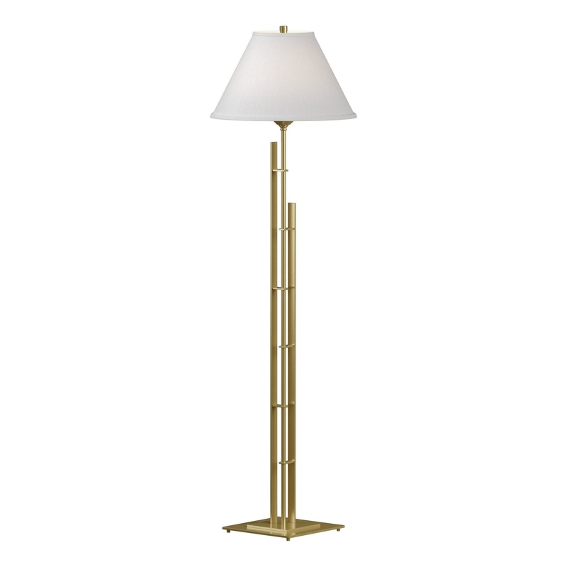 Metra Double Floor Lamp Modern Brass