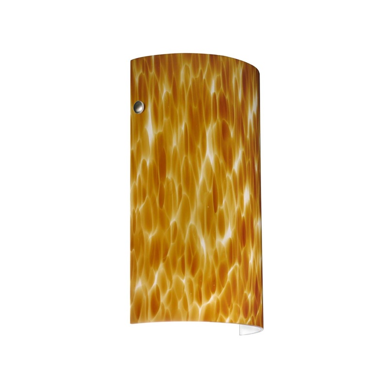 One Light Wall Sconce from the Tamburo Collection in Polished Nickel Finish by Besa