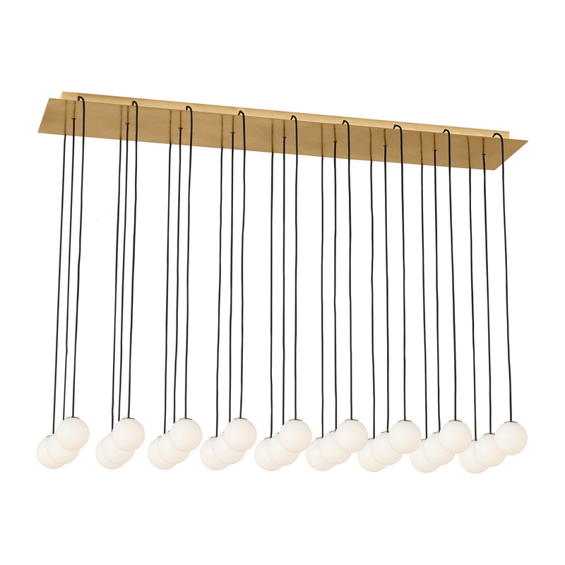 Orbet 27 Light Chandelier Hand Rubbed Antique Brass