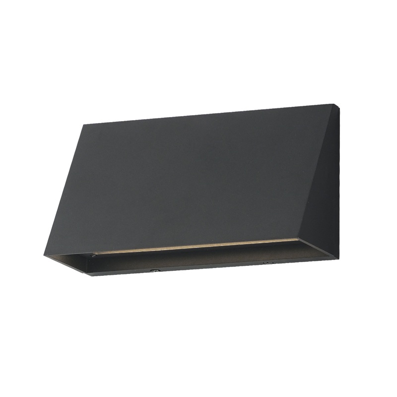 Pathfinder Wide LED Wall Sconce Black