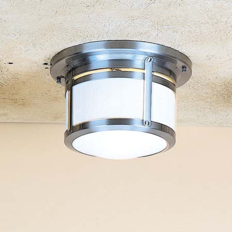 Arroyo BCM-10GW-P Berkeley Two Light Flush Mount Pewter