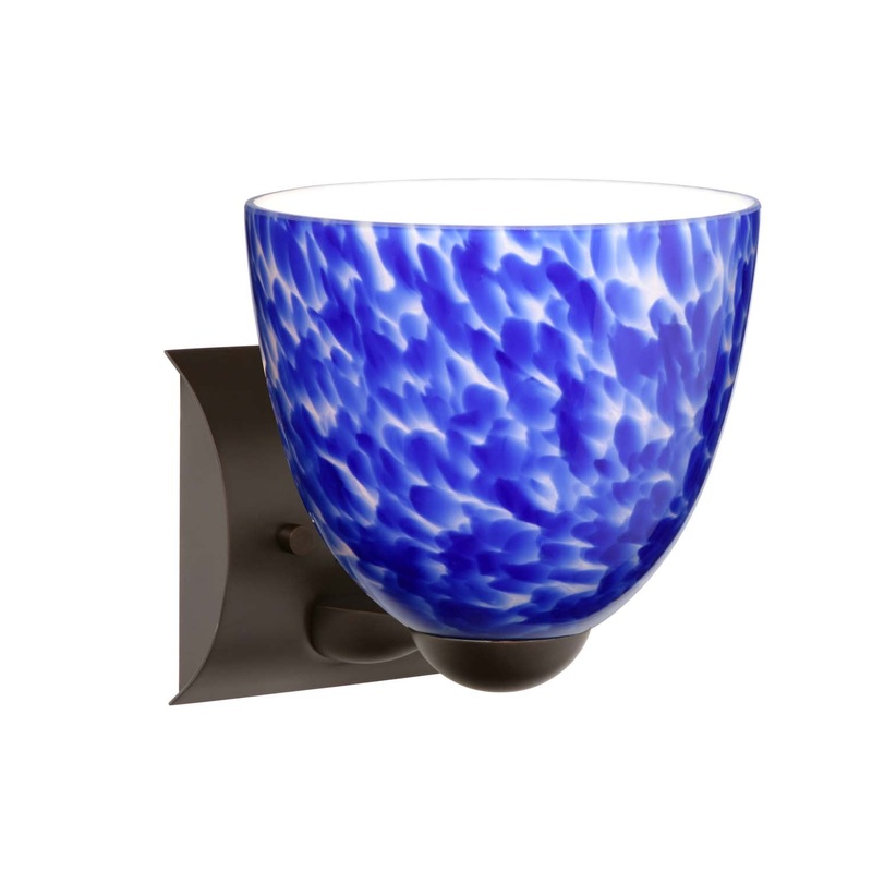 Besa 1WZ-757286-BR Sasha One Light Wall Sconce Bronze (Discontinued)