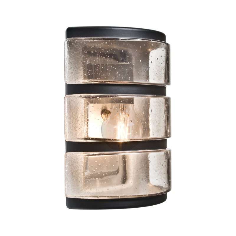 Besa AQUARBH-CL-EDIL-BK Costaluz Aqua LED Outdoor Wall Sconce Black