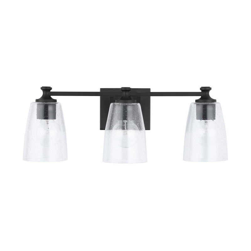 Capital Lighting 140931MB-506 Myles 3 Light Vanity Matte Black