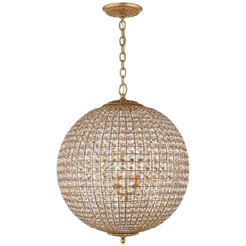 Four Light Chandelier from the Renwick Collection in Gild Finish by Visual Comfort Signature