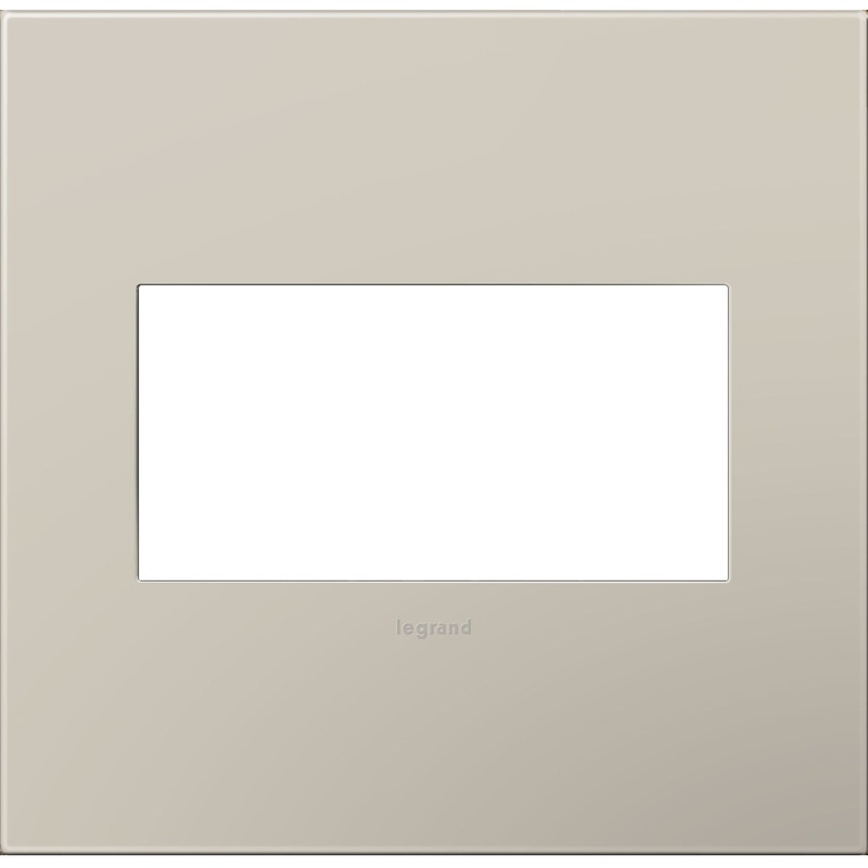 Gang Wall Plate from the Adorne Collection in Greige Finish by Legrand