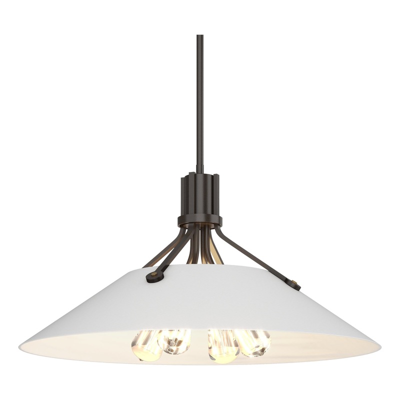 Henry Pendant Oil Rubbed Bronze White