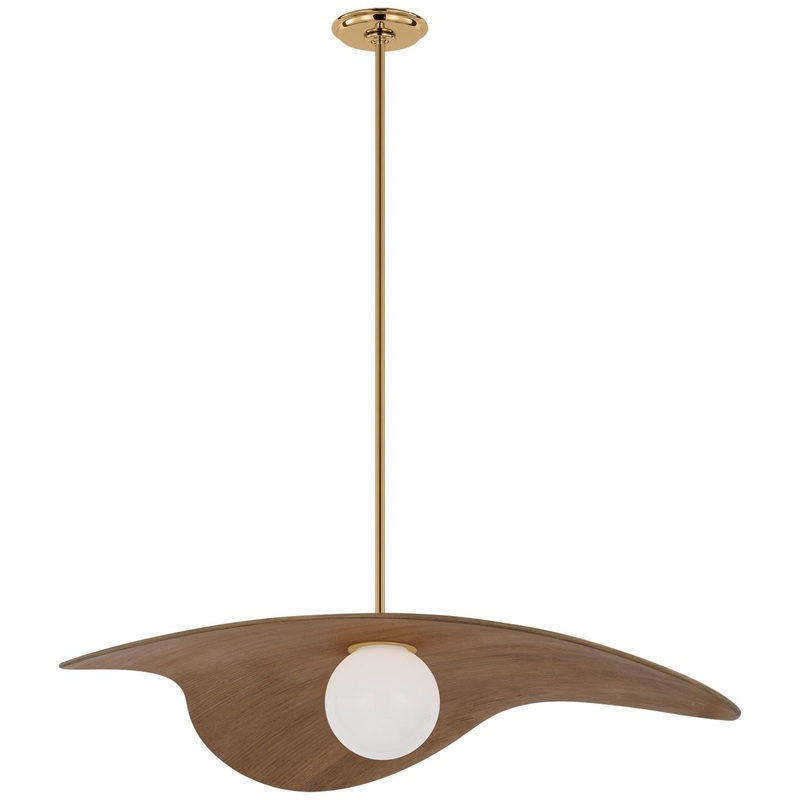 LED Pendant from the Mahalo Collection in Hand-Rubbed Antique Brass Finish by Visual Comfort Signature