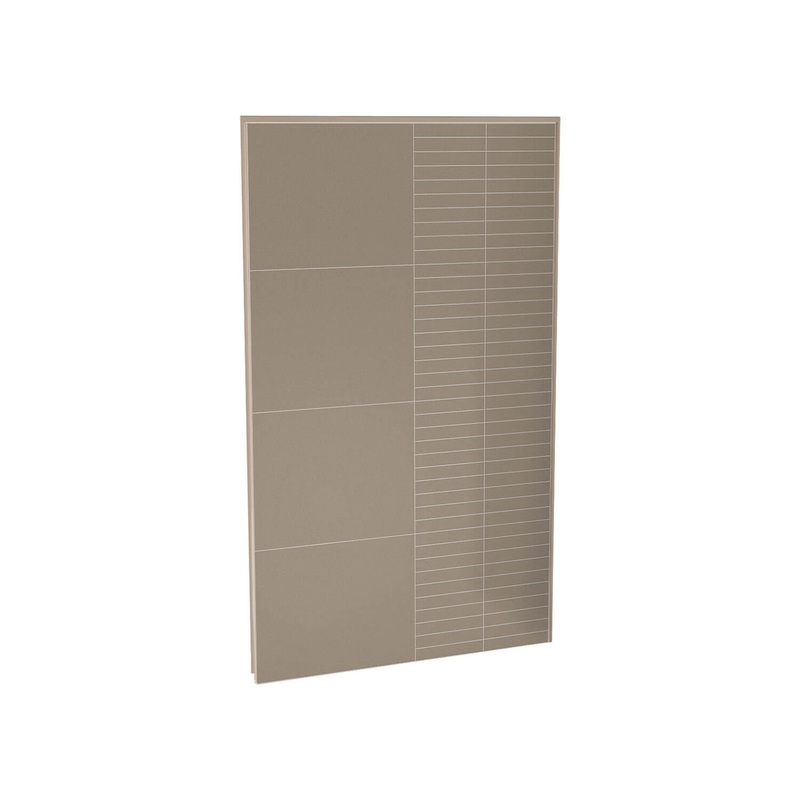 MAAX 103421-306-512 Utile 48 in. Composite Direct-to-Stud Back Wall in Erosion Taupe