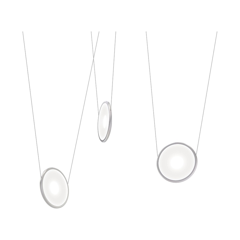 Yo Coin 3-Luminaire Configuration Natural Anodized