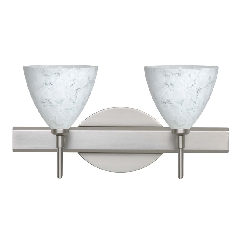 Besa 2SW-177919-SN Mia Two Light Wall Sconce Satin Nickel