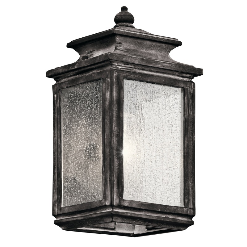 Kichler 49501WZC One Light Outdoor Wall Mount, Weathered Zinc