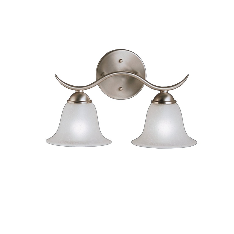 Kichler 6322NI Two Light Bath, Brushed Nickel