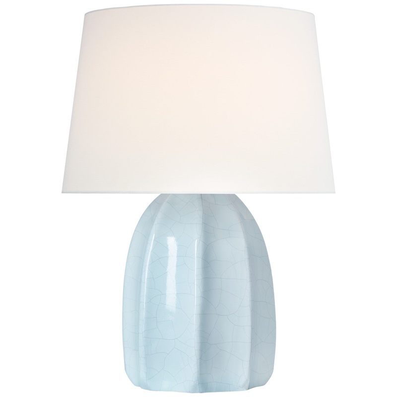LED Accent Lamp from the Melanie Collection in Crackled Moonseed Finish by Visual Comfort Signature