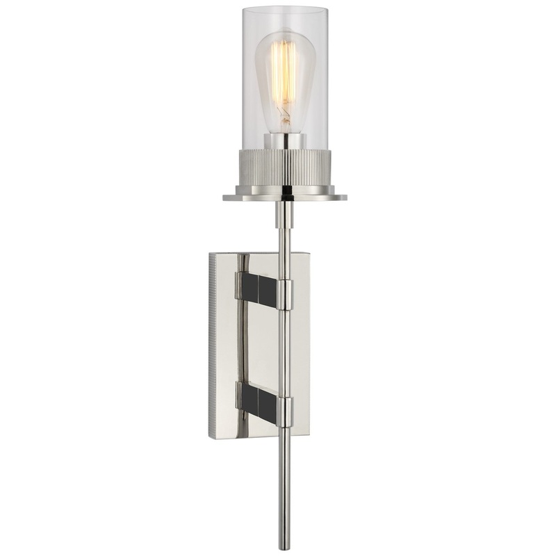 LED Wall Sconce from the Beza Collection in Polished Nickel Finish by Visual Comfort Signature