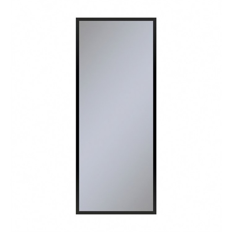 Medicine Cabinet Profiles 20W x 48H x 4D Inch 1 Doors Mirror Matte Black Flat Top Reversible Non-Electric