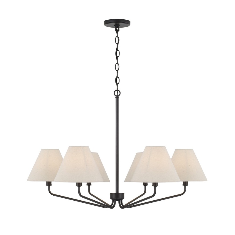 Six Light Chandelier from the Chadwick Collection in Espresso Finish by Capital Lighting