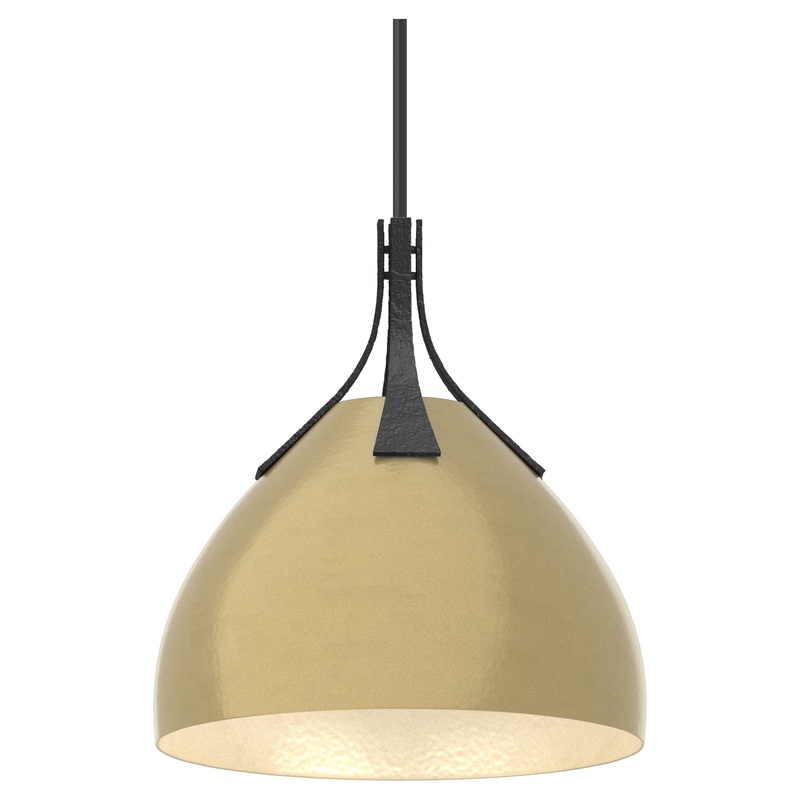 Summit Pendant Black Modern Brass