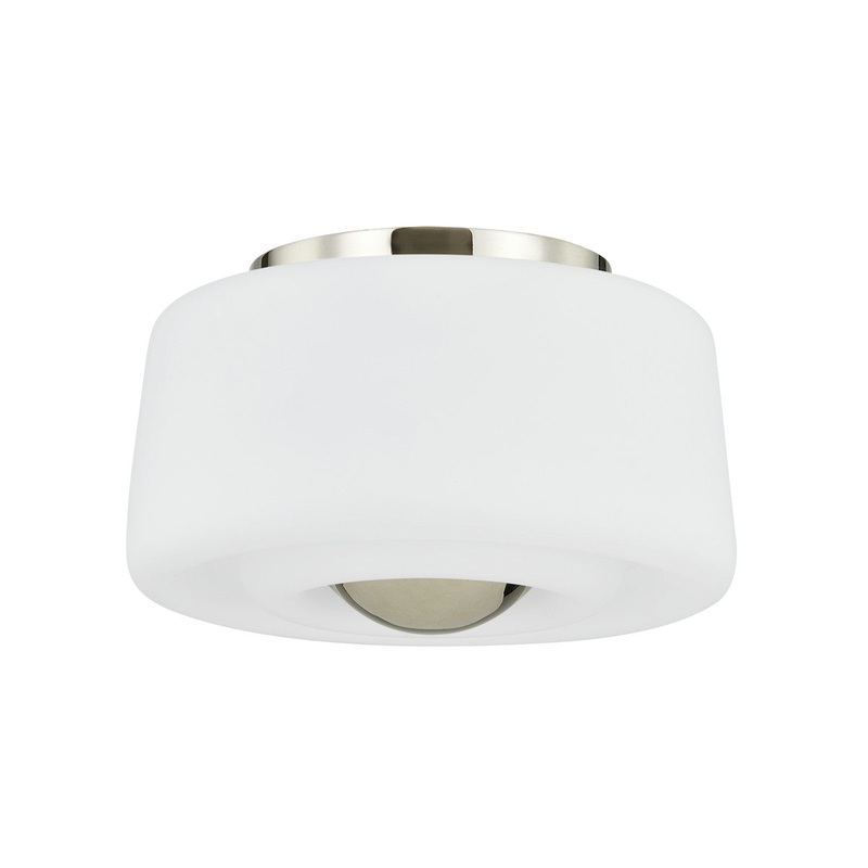 Two Light Flush Mount from the Ciela Collection in Polished Nickel Finish by Mitzi
