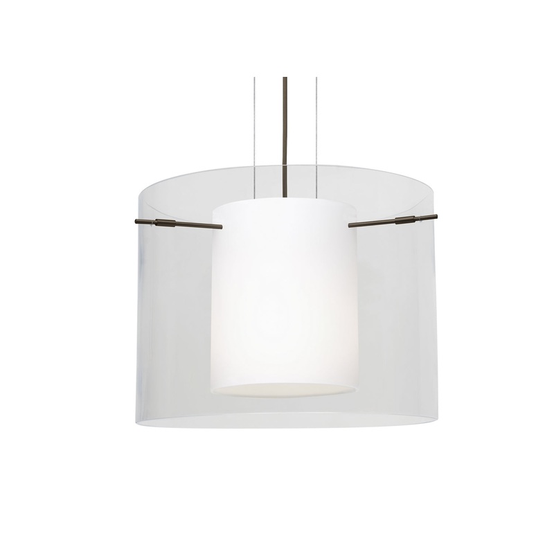 Besa 1KG-C00707-BR Pahu One Light Pendant Bronze