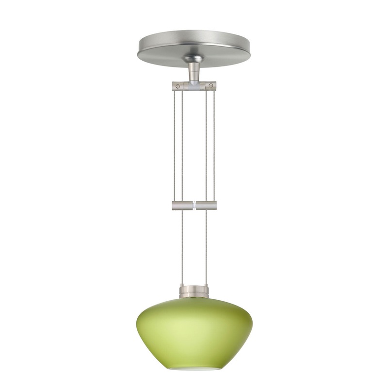 Besa 1XA-541035-SN Peri One Light Pendant Satin Nickel