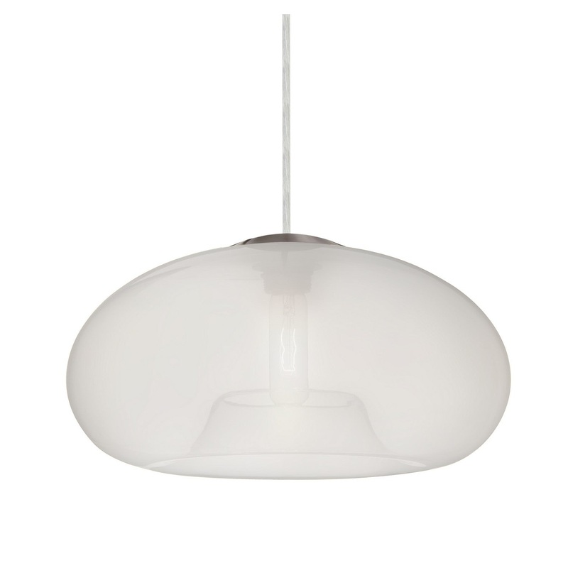 Besa J-BANA15FR-SN Besa Bana 15 Pendant One Light Pendant Satin Nickel