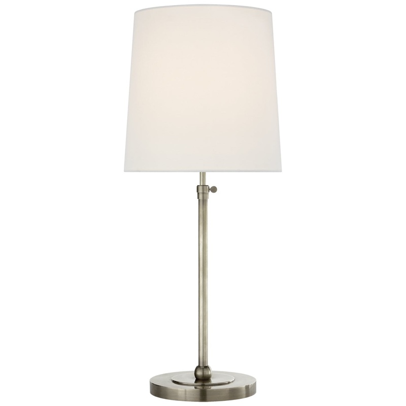 One Light Table Lamp from the Bryant Collection in Antique Nickel Finish by Visual Comfort Signature