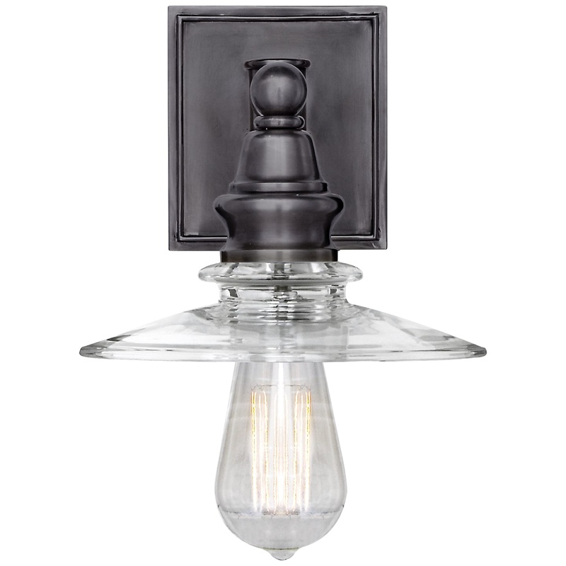 One Light Wall Sconce from the Covington Collection in Bronze Finish by Visual Comfort Signature