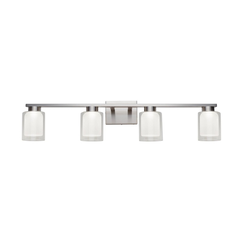 Saville Bathroom Vanity Light – Brushed Nickel / 4-Light