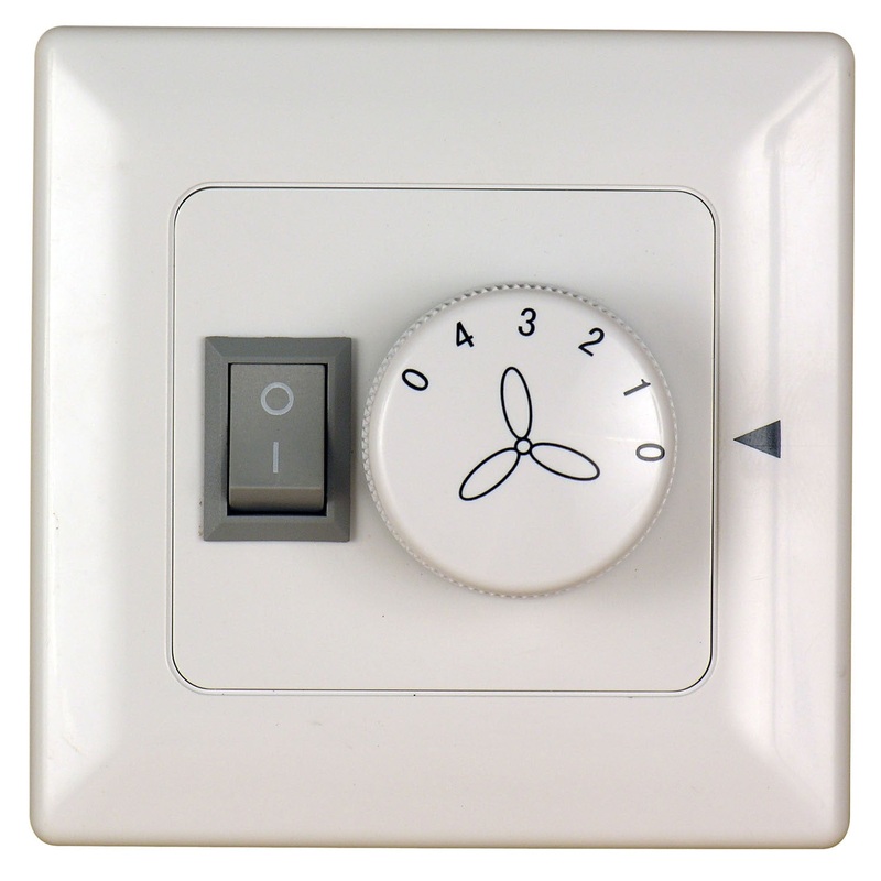 Wall Control from the Controls Collection in White Finish by Fanimation