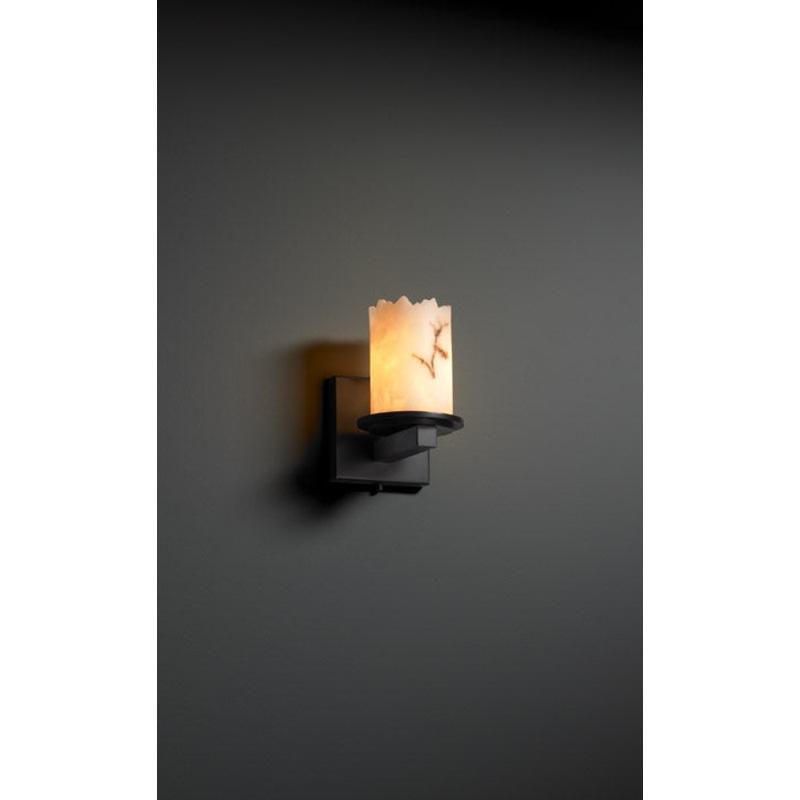 Wall Sconce from the LumenAria Collection in Matte Black Finish by Justice Designs