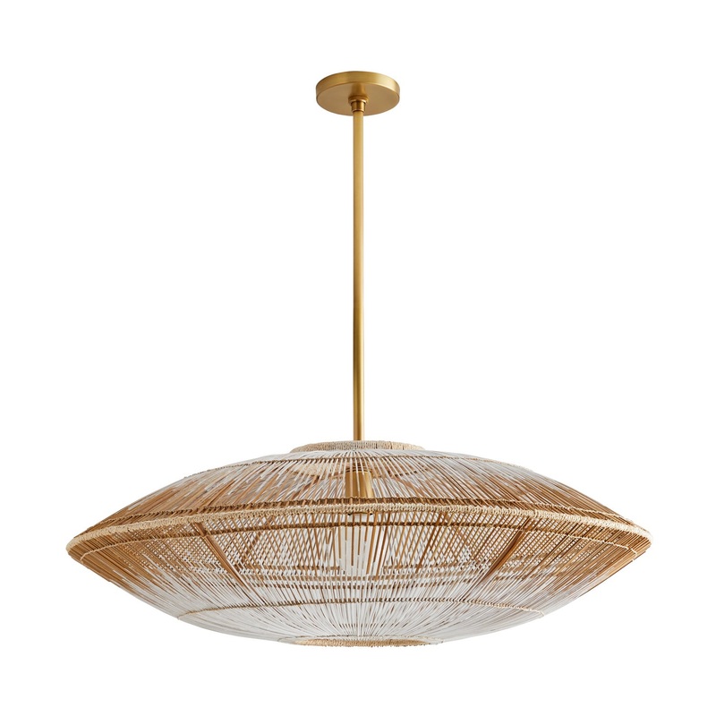 Arteriors 45625 Hadya One Light Pendant White Ombre