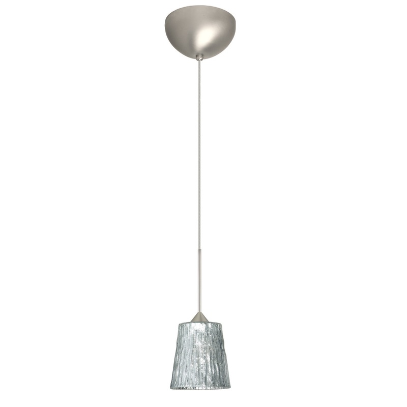 Besa 1XC-5125SF-SN Nico One Light Pendant Satin Nickel