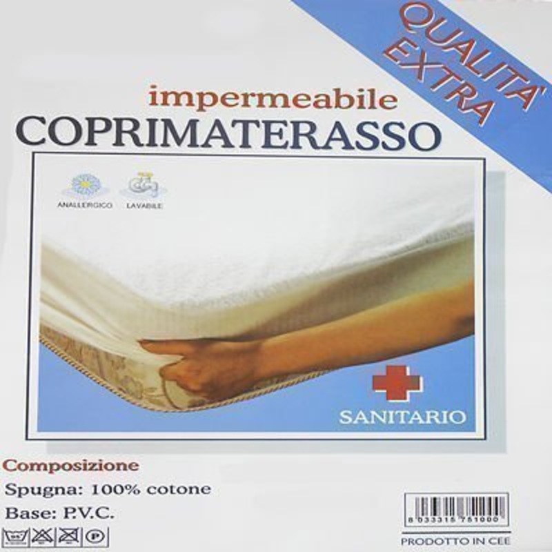 Euroricami Viterbo Traversa coprimaterasso con Cerata 2 piazze Matrimoniale con Angoli QUALITA’ Extra