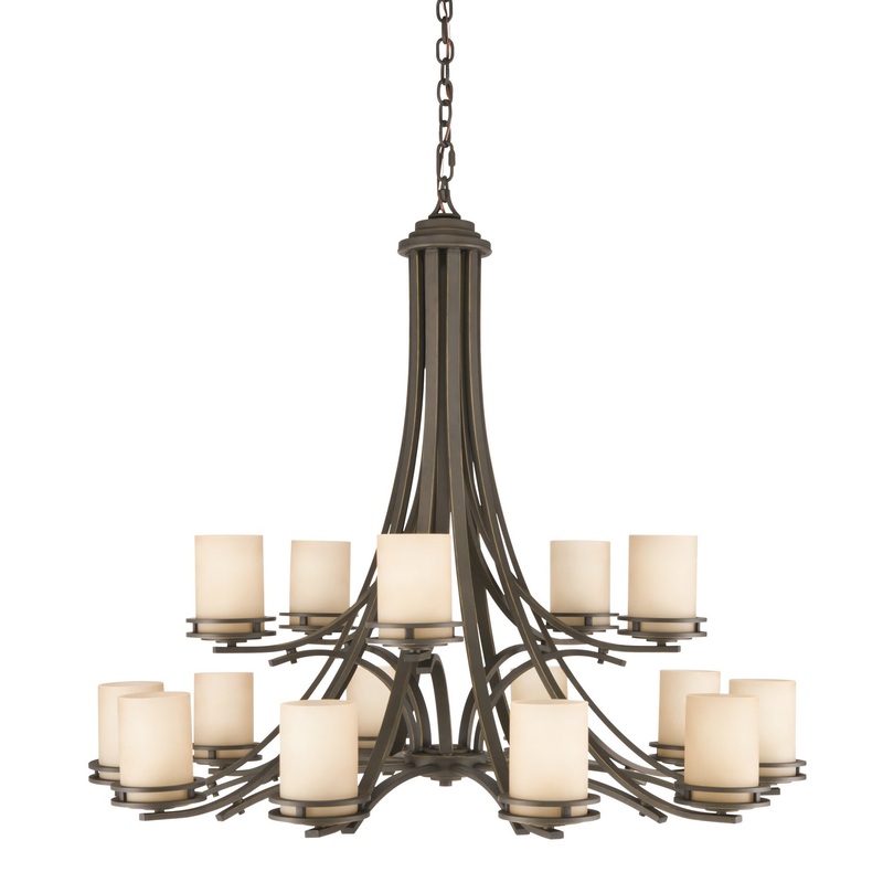 Kichler 1675OZ 15 Light Chandelier, Olde Bronze