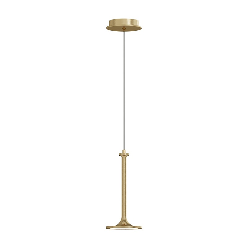 LED Pendant from the Issa Collection in Brushed Gold|Matte Black|White Finish by Alora