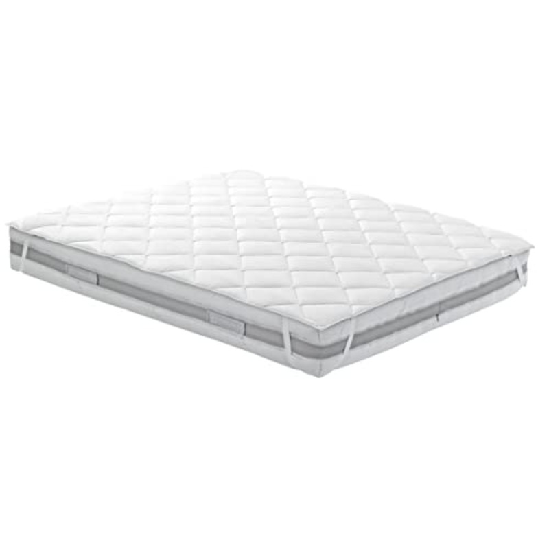 NuvolaNera Topper coprimaterasso trapuntato con elastici  per casa e hotel  alta sensazione di comfort – Matrimoniale 170×200 cm