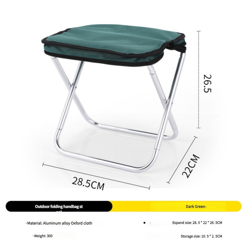 Outdoor Ultralight Folding Camping Chair – Dark Green