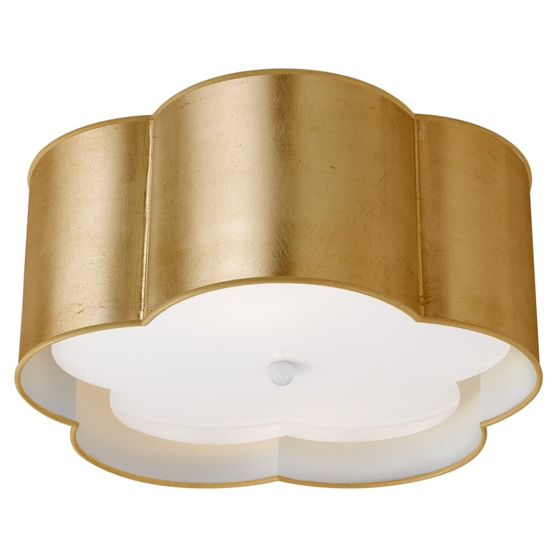 Two Light Flush Mount from the Bryce Collection in Gild Finish by Visual Comfort Signature