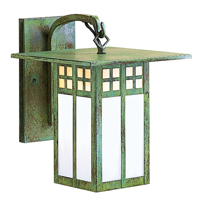Arroyo GB-18GWC-VP Glasgow One Light Wall Mount Verdigris Patina