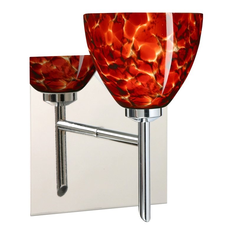 Besa 1SW-185841-CR-SQ Divi One Light Wall Sconce Chrome (Discontinued)