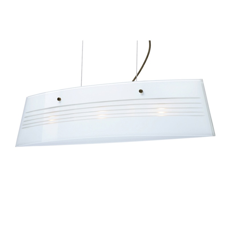 Besa LS3-445410-BR Silhouette Three Light Pendant Bronze (Discontinued)