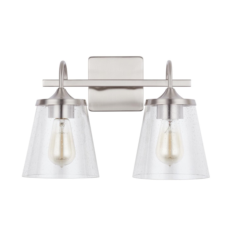 Capital Lighting 139122BN-496 Jayne 2 Light Vanity Brushed Nickel