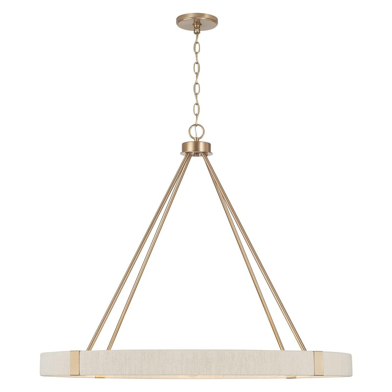 Capital Lighting 449881MA Delaney 8 Light Chandelier Matte Brass