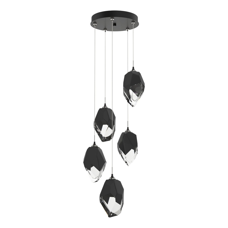 Chrysalis 5-Light Large Crystal Pendant Ink Black Crystal (BP)