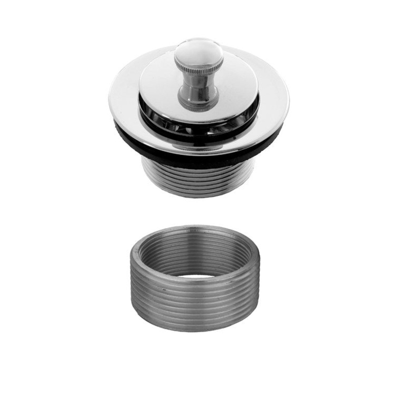 Drain Strainer Lift & Turn Tub Polished Chrome Brass 2-3/4″