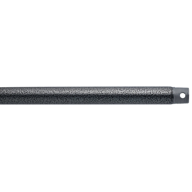 Kichler 360005WSP Fan Down Rod, Weathered Steel Powder Coat
