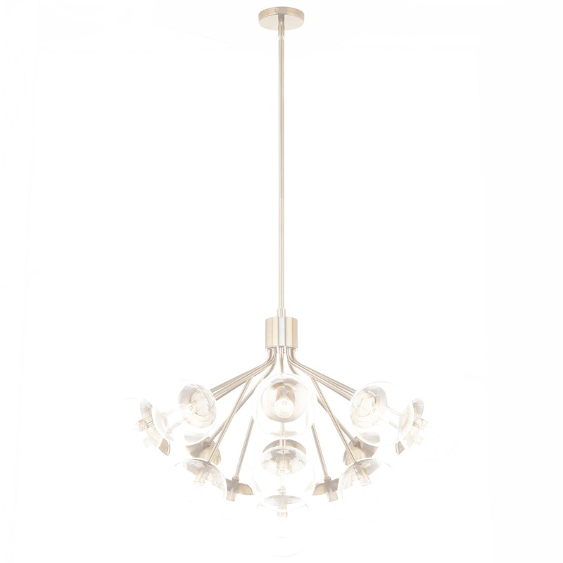 Kichler 52702CPZCLR 16 Light Chandelier Convertible, Champagne Bronze