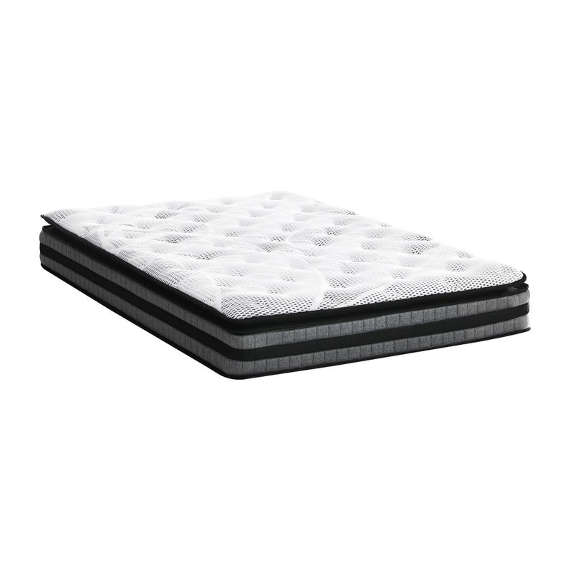 King Mattress Cool Gel Foam Bonnell Spring Pillow Top 22cm