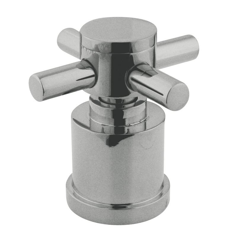KSH4641DX Metal Cross Handle, Polished Chrome